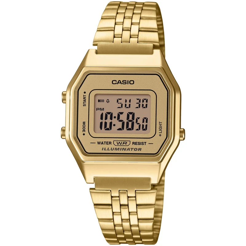 Montre Casio Femme Vintage LA680WGA-9 Quartz Digitale Doré