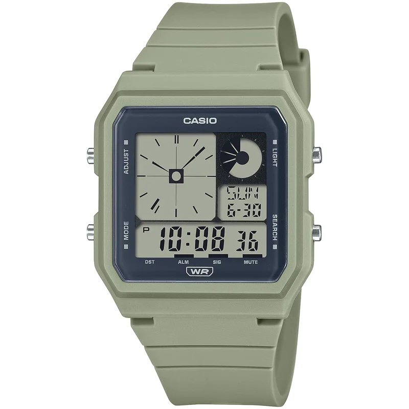 Montre Casio Femme LF-20W-3A Quartz Digitale Vert Noir