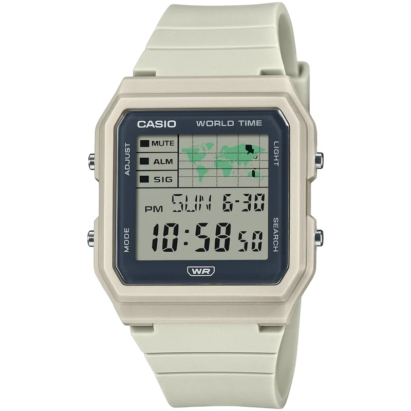 Montre Casio Femme LF-30W-8A Quartz Digitale Blanc Gris