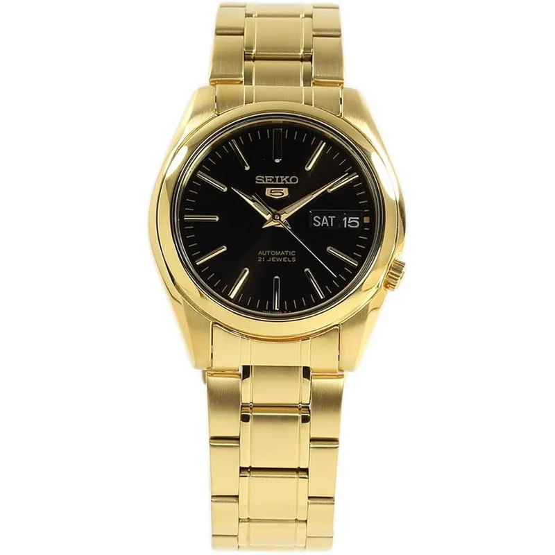 Montre Seiko 5 Homme Automatique SNKL50K1 Doré Noir