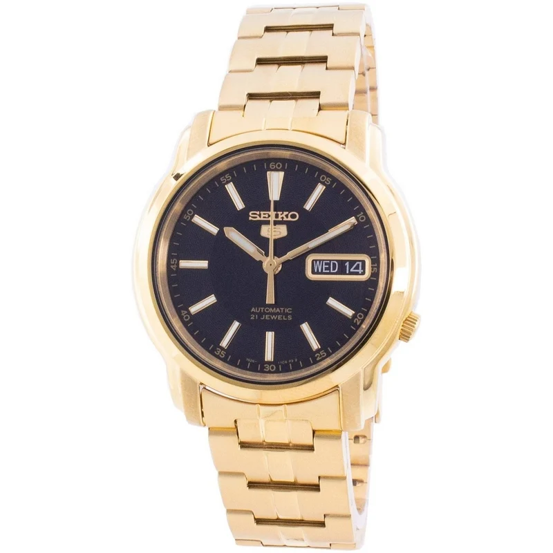 Montre Seiko 5 Homme Automatique SNKL88K1 Doré Noir