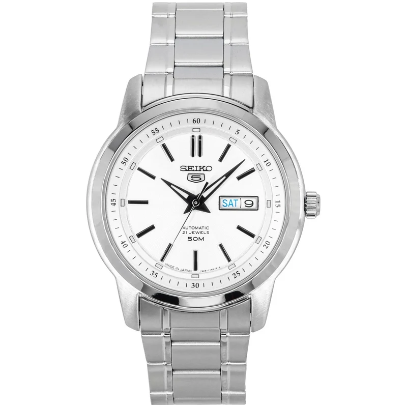 Montre Seiko 5 Homme Automatique SNKM83J1 Blanc