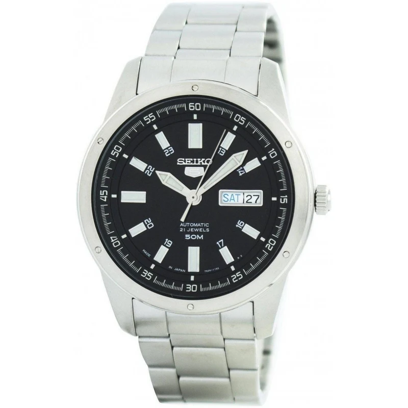 Montre Seiko 5 Homme Automatique SNKN13J1 Noir