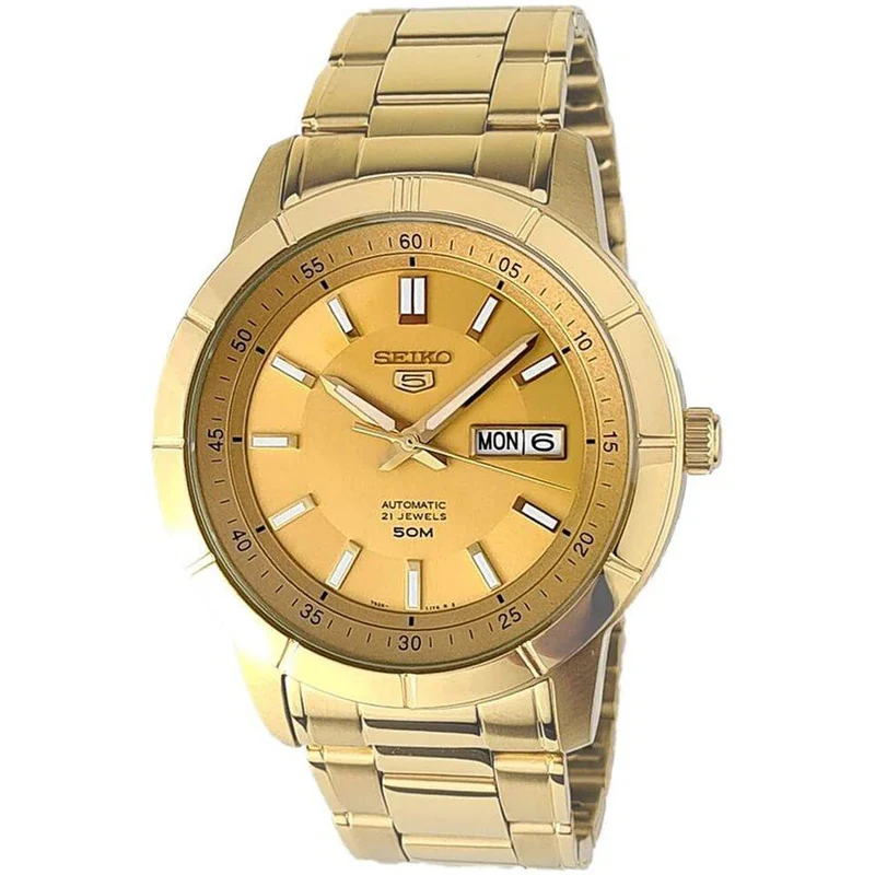 Montre Seiko 5 Homme Automatique SNKN62K1 Doré