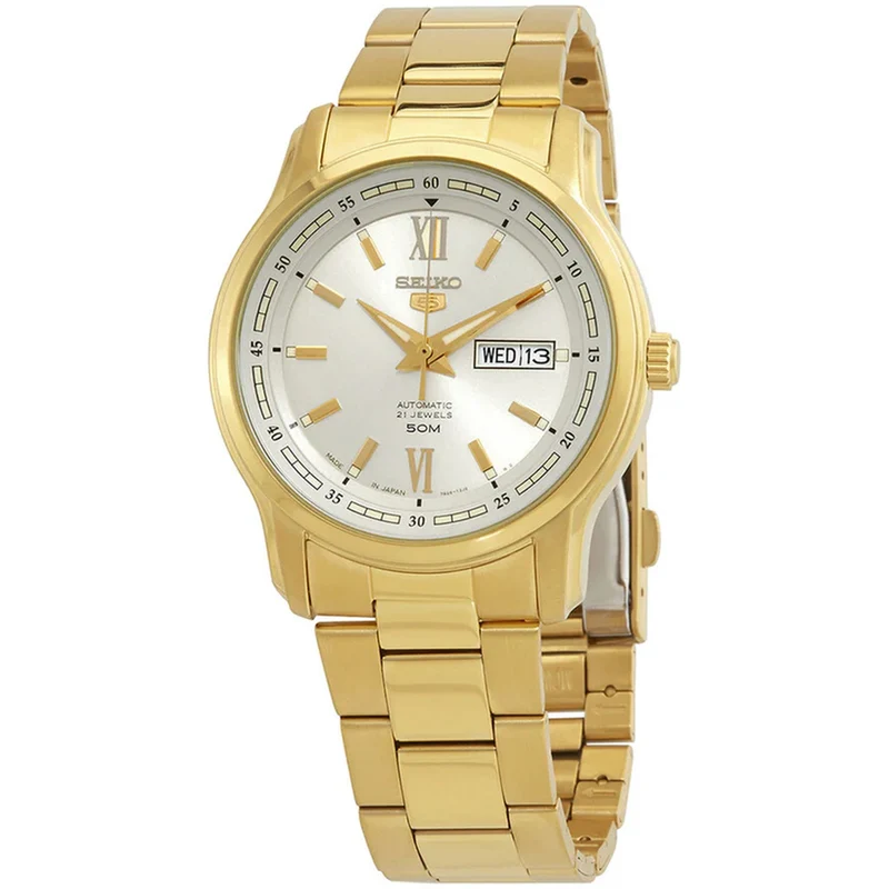 Montre Seiko 5 Homme Automatique SNKP20J1 Doré Argenté