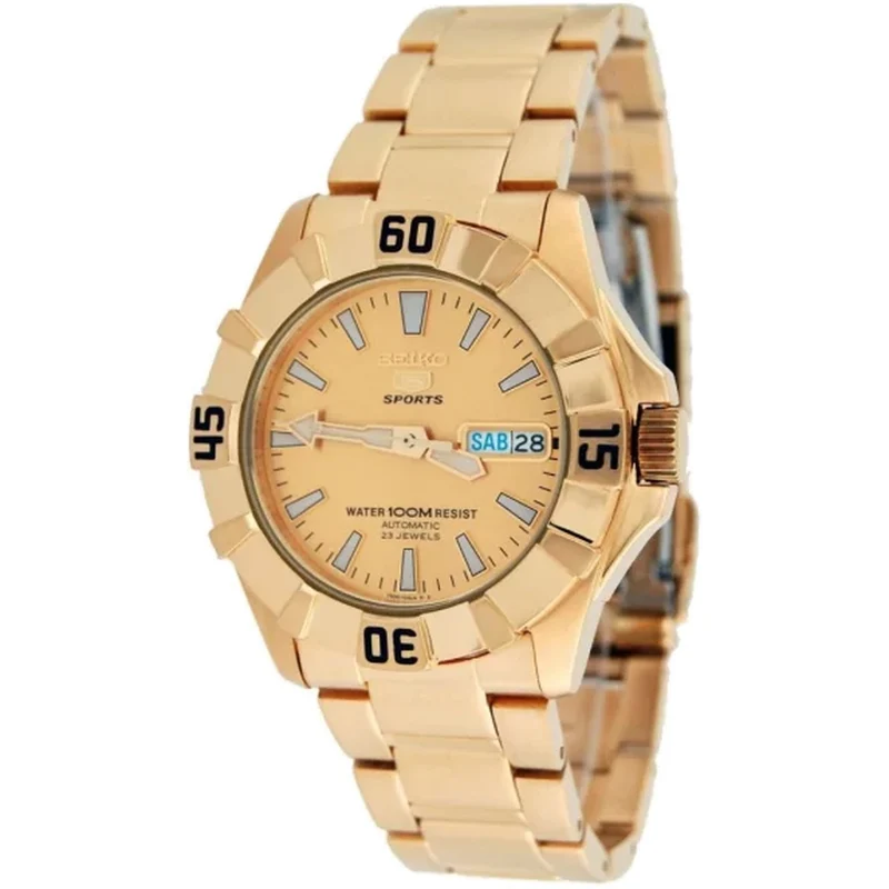 Montre Seiko 5 Sports Homme Automatique SNZF64K1 Doré