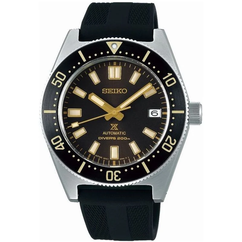 Montre Seiko Prospex Automatique Homme SPB147J1 Noir Champagne Bracelet Silicone
