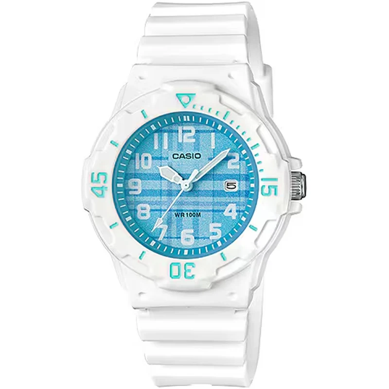 Montre Casio Femme LRW-200H-2C Quartz Analogique Blanc Bleu