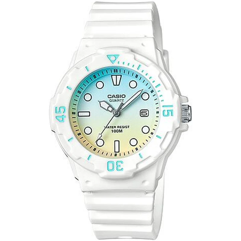 Montre Casio Femme LRW-200H-2E2 Quartz Analogique Blanc Multicolore