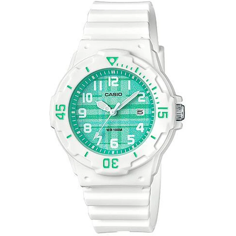 Montre Casio Femme LRW-200H-3C Quartz Analogique Blanc Vert