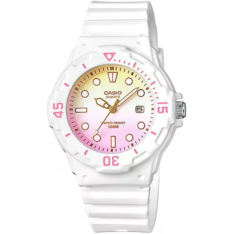 Montre Casio Femme LRW-200H-4E2 Quartz Analogique Blanc Multicolore