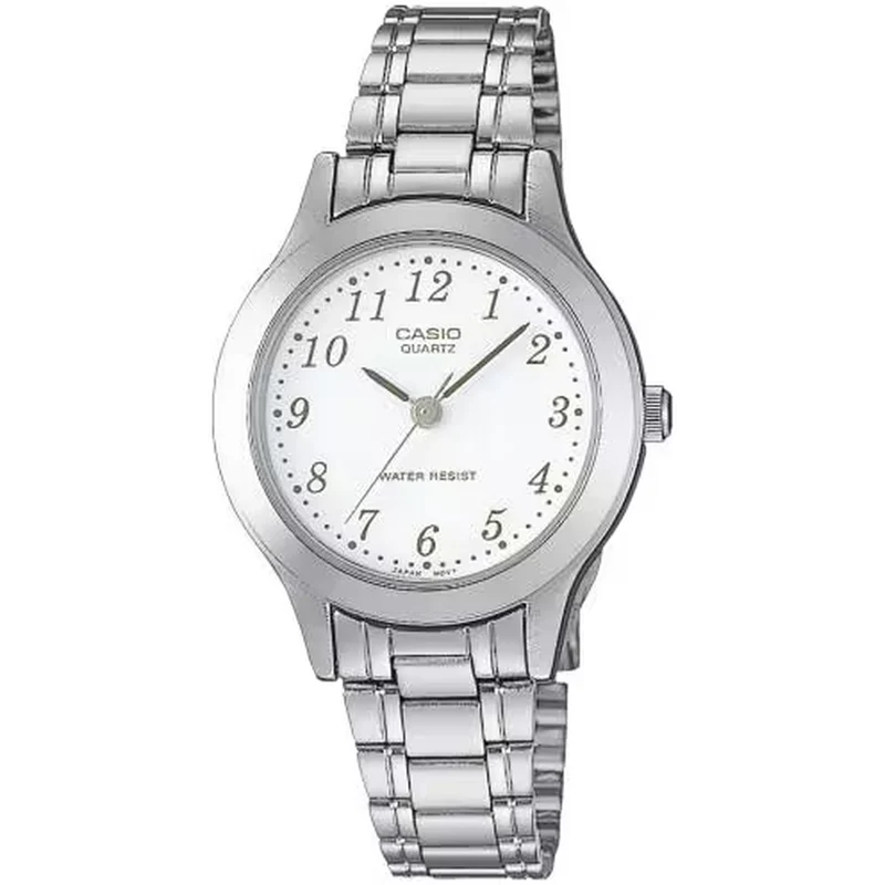 Montre Casio Femme LTP-1128A-7B Quartz Analogique Argent Blanc