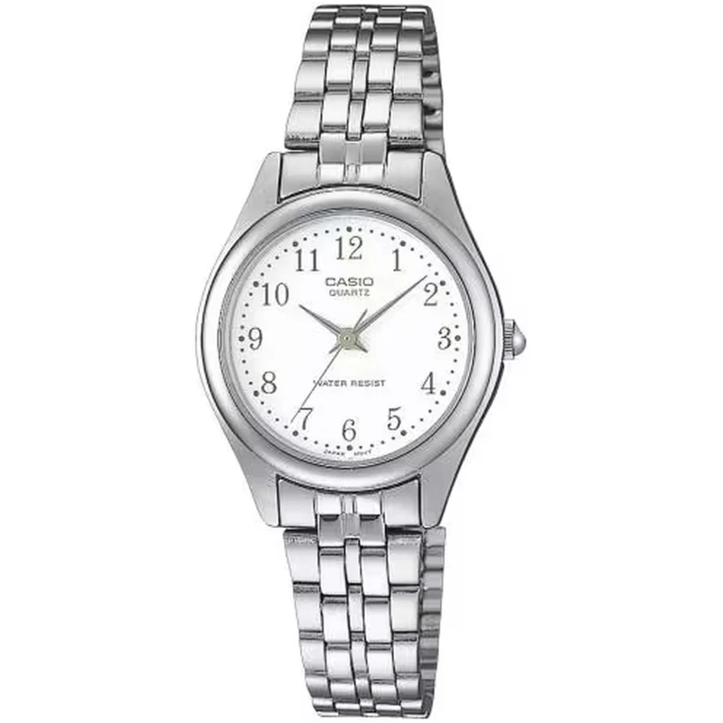 Montre Casio Femme LTP-1129A-7B Quartz Analogique Argent Blanc