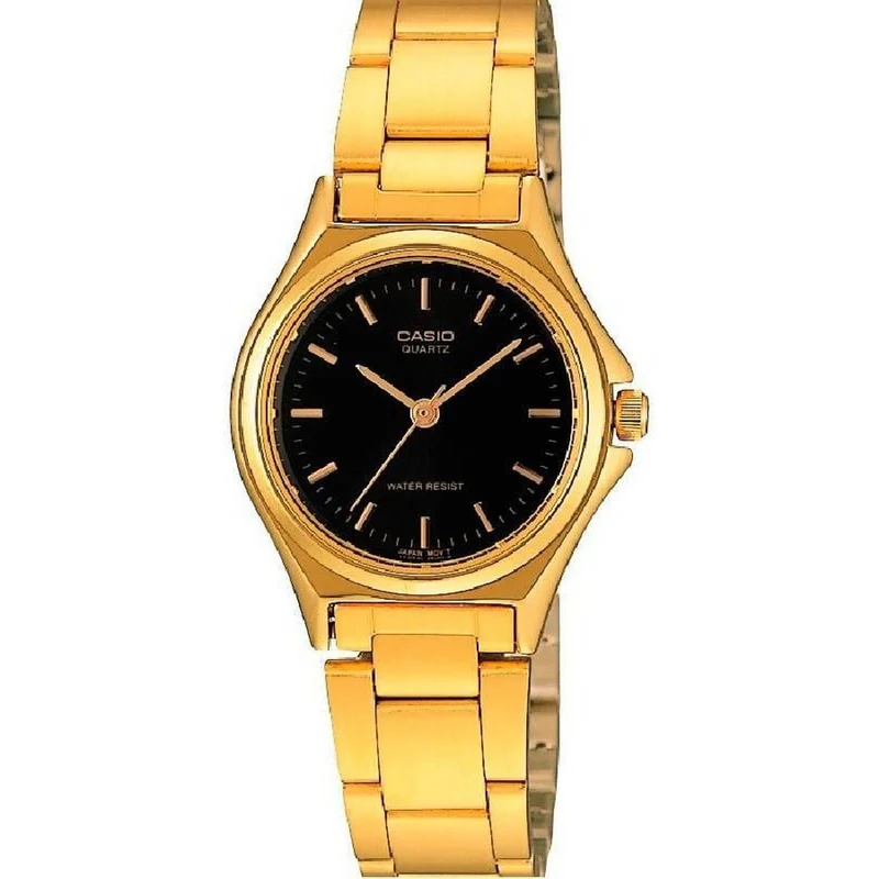 Montre Casio Femme LTP-1130N-1A Quartz Analogique Doré Noir
