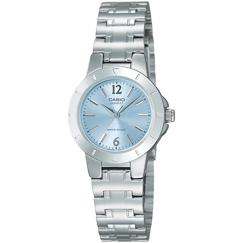 Montre Casio Femme LTP-1177A-2A Quartz Analogique Argent Bleu