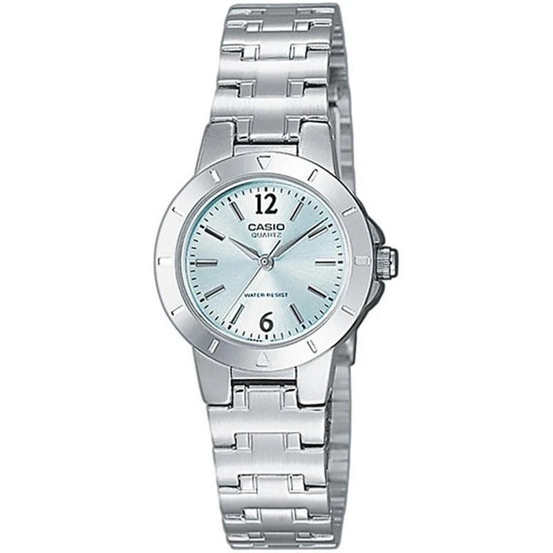 Montre Casio Femme LTP-1177A-3A Quartz Analogique Argent Vert