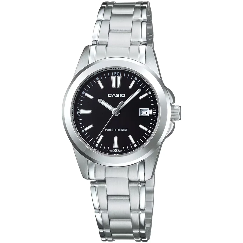 Montre Casio Femme LTP-1215A-1A2 Quartz Analogique Argent Noir