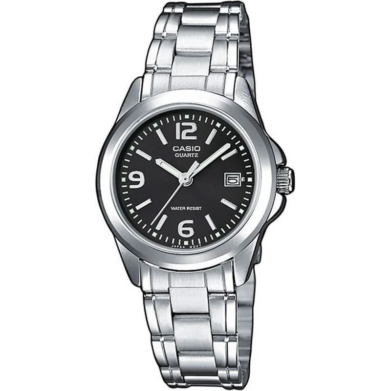 Montre Casio Femme LTP-1215A-1A Quartz Analogique Argent Noir