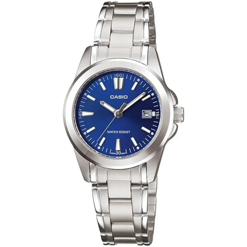 Montre Casio Femme LTP-1215A-2A2 Quartz Analogique Argent Bleu