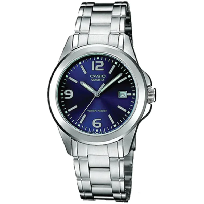 Montre Casio Femme LTP-1215A-2A Quartz Analogique Argent Bleu