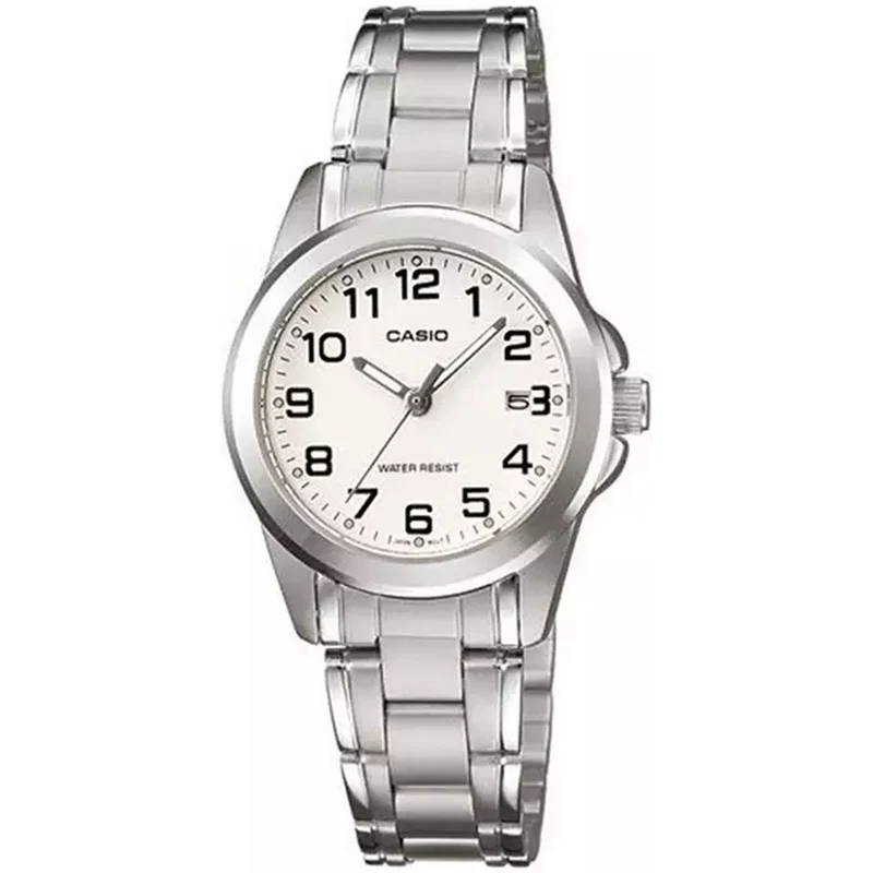 Montre Casio Femme LTP-1215A-7B2 Quartz Analogique Argent Blanc