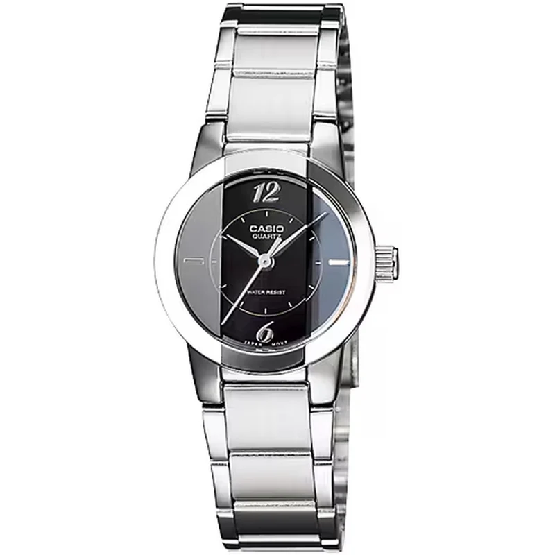 Montre Casio Femme LTP-1230D-1C Quartz Analogique Argent Noir