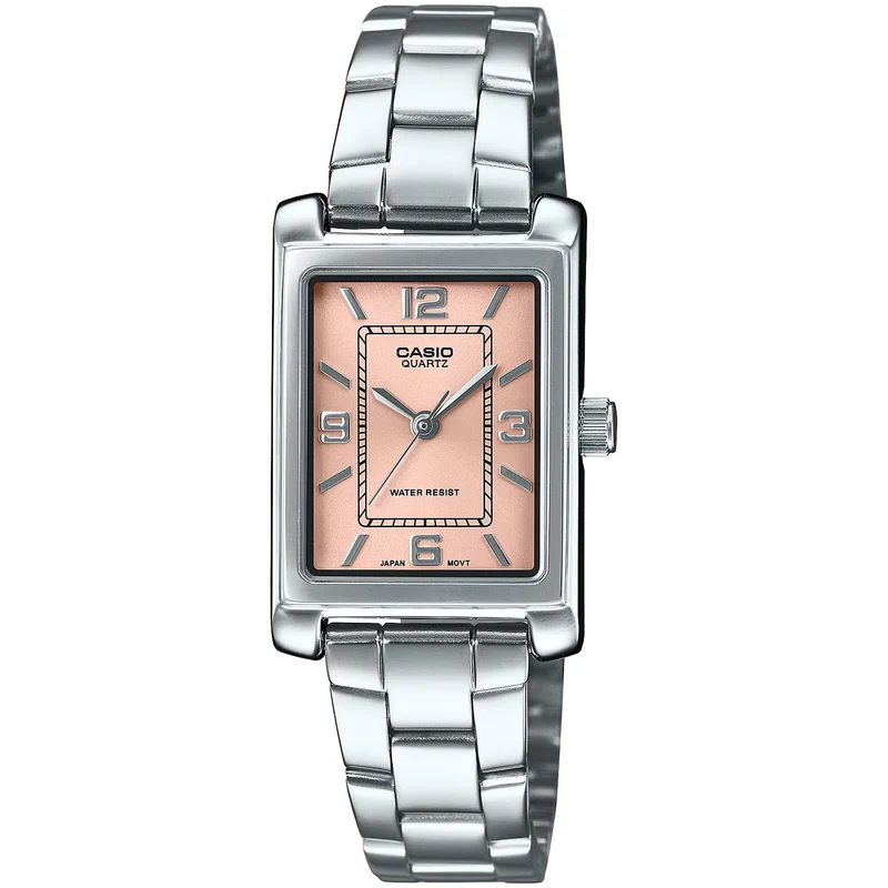 Montre Casio Femme LTP-1234DD-4A Quartz Analogique Argent Rose