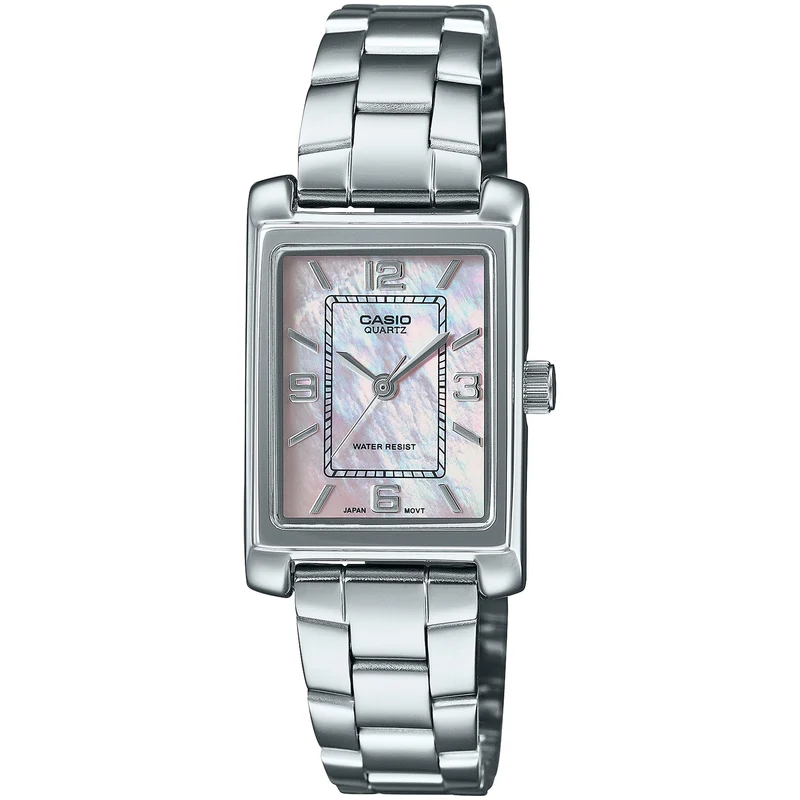 Montre Casio Femme LTP-1234DS-4A Quartz Analogique Argent Rose