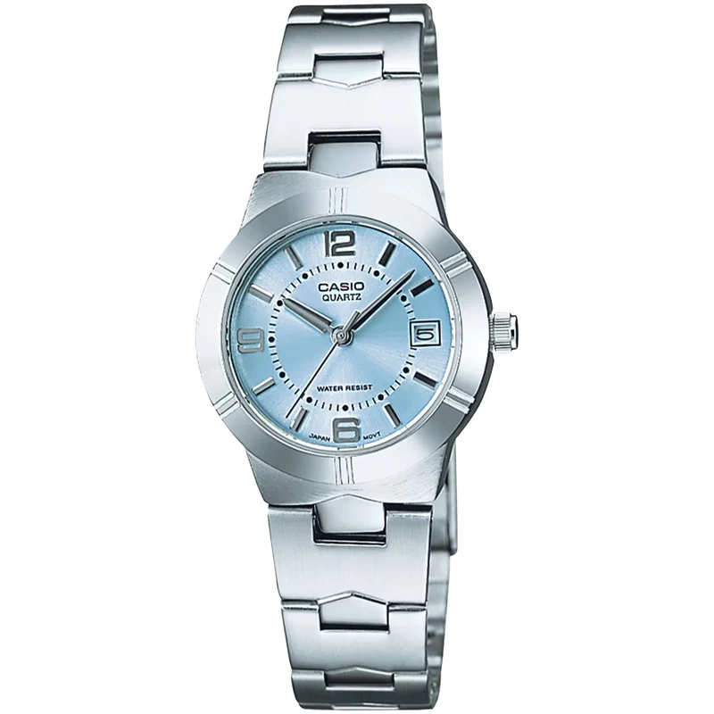 Montre Casio Femme LTP-1241D-2A Quartz Analogique Argent Bleu