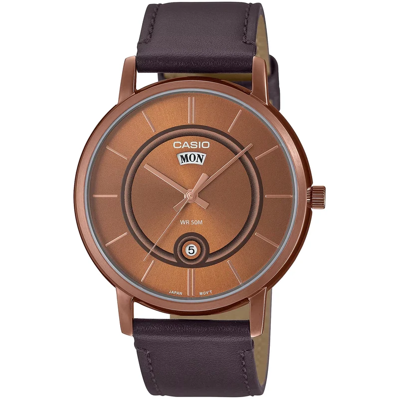 Montre Casio Homme MTP-B120RL-5A Quartz Analogique Or Rose