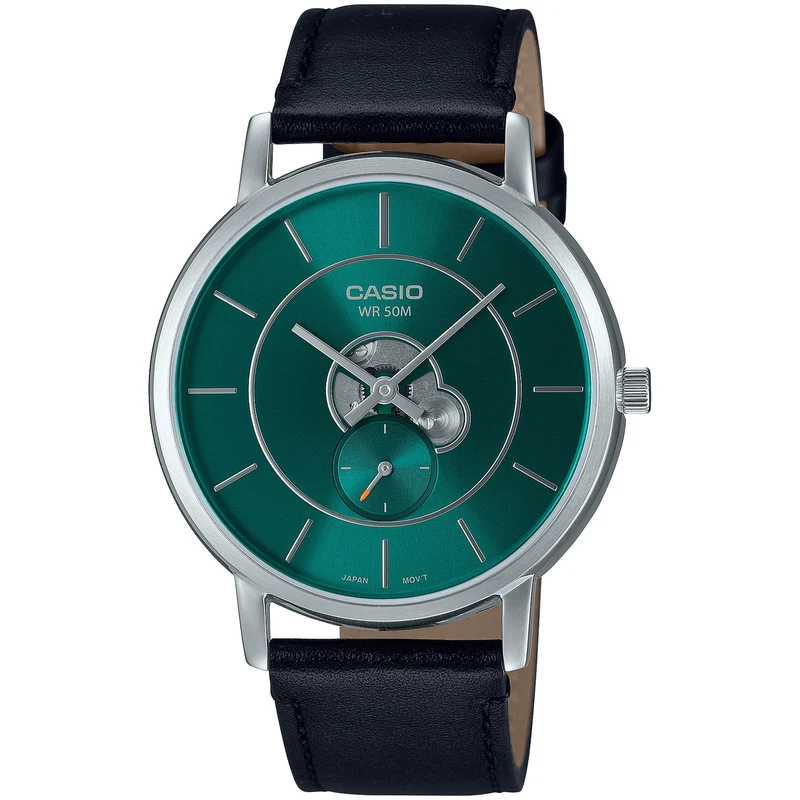 Montre Casio Homme MTP-B130L-3A Quartz Analogique Argent Vert