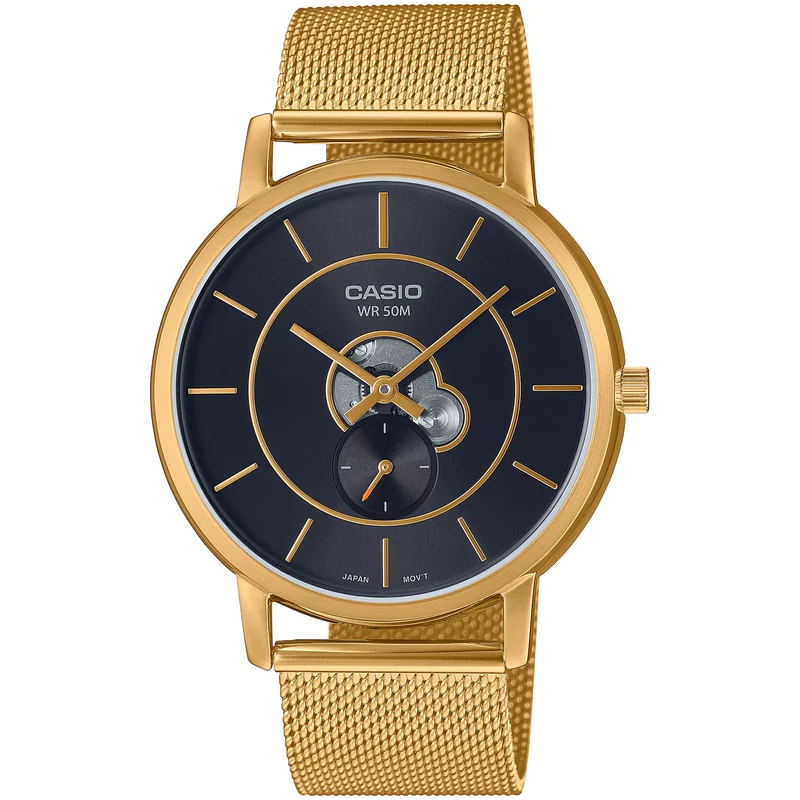 Montre Casio Homme MTP-B130MG-1A Quartz Analogique Doré Noir