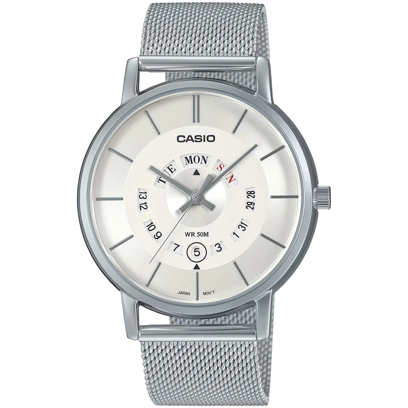 Montre Casio Homme MTP-B135M-7A Quartz Analogique Argent Blanc