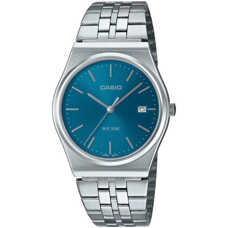 Montre Casio Homme MTP-B145D-2A2 Quartz Analogique Argent Bleu