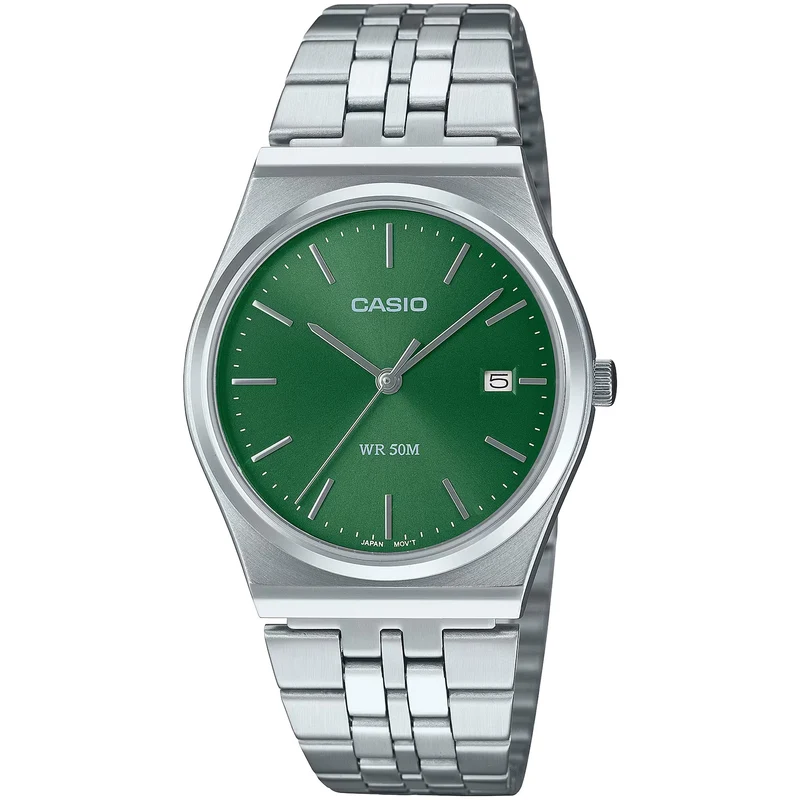 Montre Casio Homme MTP-B145D-3A Quartz Analogique Argent Vert