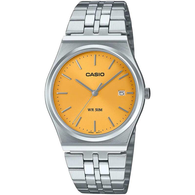 Montre Casio Homme MTP-B145D-9A Quartz Analogique Argent jaune