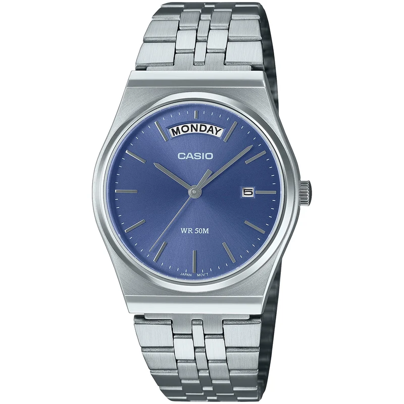 Montre Casio Homme MTP-B146D-2A Quartz Analogique Argent Bleu