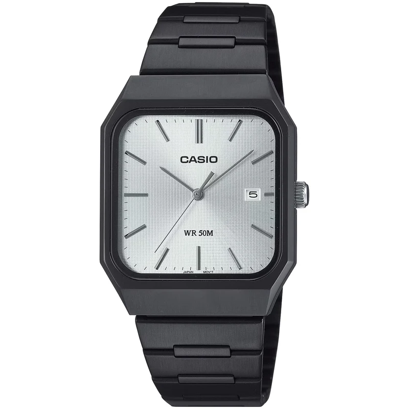 Montre Casio Homme MTP-B185B-7A Quartz Analogique Noir Argent