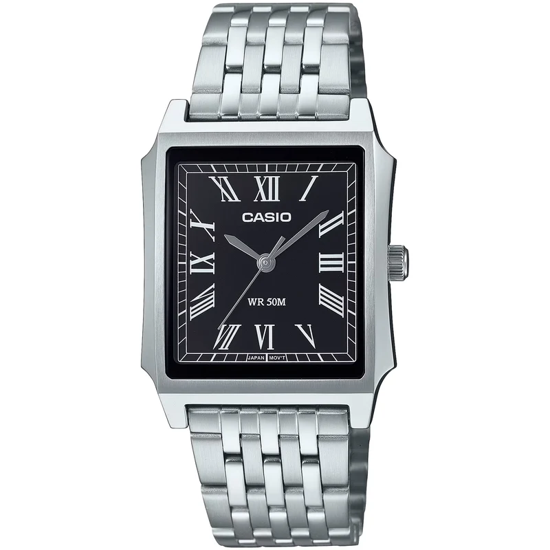 Montre Casio Homme MTP-B190D-1B Quartz Analogique Argent Noir