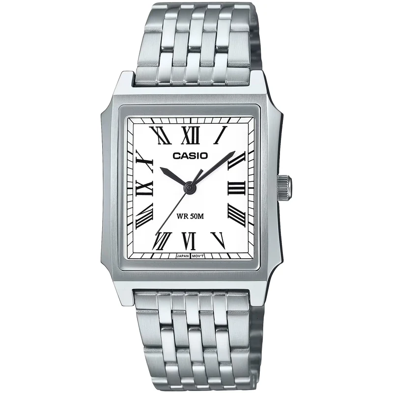 Montre Casio Homme MTP-B190D-7B Quartz Analogique Argent Blanc