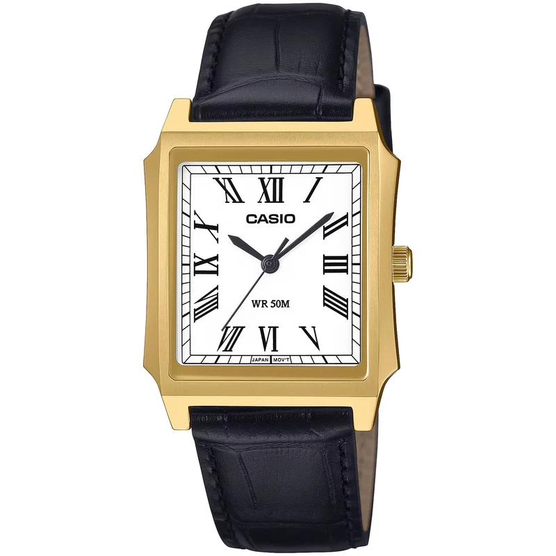 Montre Casio Homme MTP-B190GL-7B Quartz Analogique Doré Blanc