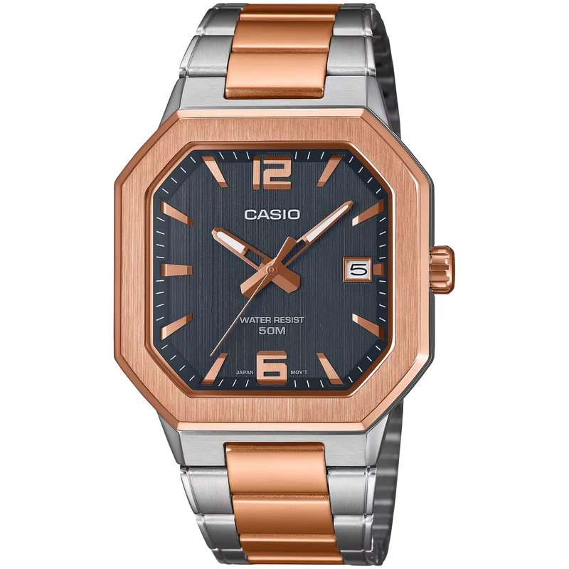 Montre Casio Homme MTP-B195RG-2A Quartz Analogique Or Rose Noir