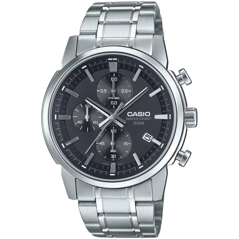 Montre Casio Homme MTP-E510D-1A1 Quartz Analogique Argent Noir