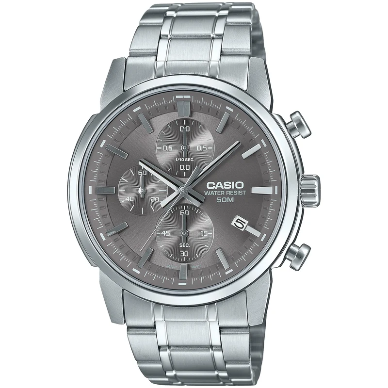 Montre Casio Homme MTP-E510D-8A Quartz Analogique Argent Gris