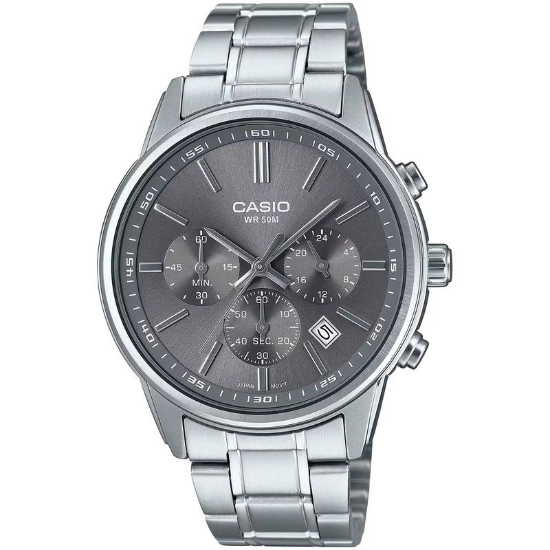 Montre Casio Homme MTP-E515D-8A Quartz Analogique Argent Gris