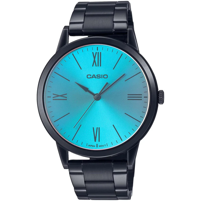 Montre Casio Homme MTP-E600B-2B Quartz Analogique Noir Bleu