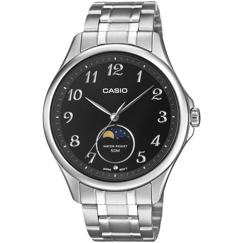 Montre Casio Homme MTP-M110D-1A Quartz Analogique Argent Noir