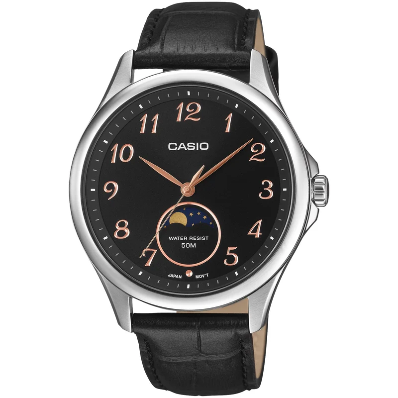 Montre Casio Homme MTP-M110L-1A Quartz Analogique Argent Noir