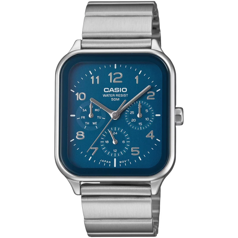 Montre Casio Homme MTP-M306D-2A Quartz Analogique Argent Bleu