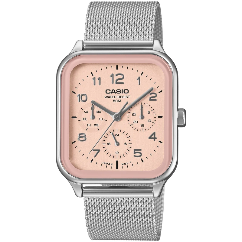 Montre Casio Homme MTP-M306M-4A Quartz Analogique Argent Rose